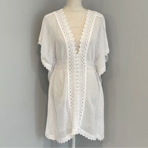 Chic White Lace Swim Cover-Up
